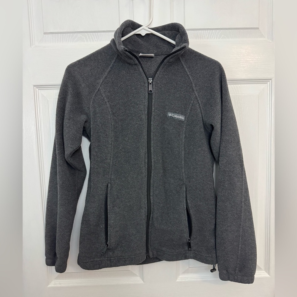 Columbia Charcoal Fleece Jacket Size Small